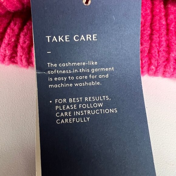 Universal Thread Womens Mock Turtleneck Cashmere-Like Pullover Sweater Pink Larg - Picture 7 of 9